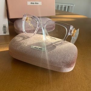 COPY - RARE MIU MIU EYEGLASSES frames Crystal Made in Italy! Stunning!